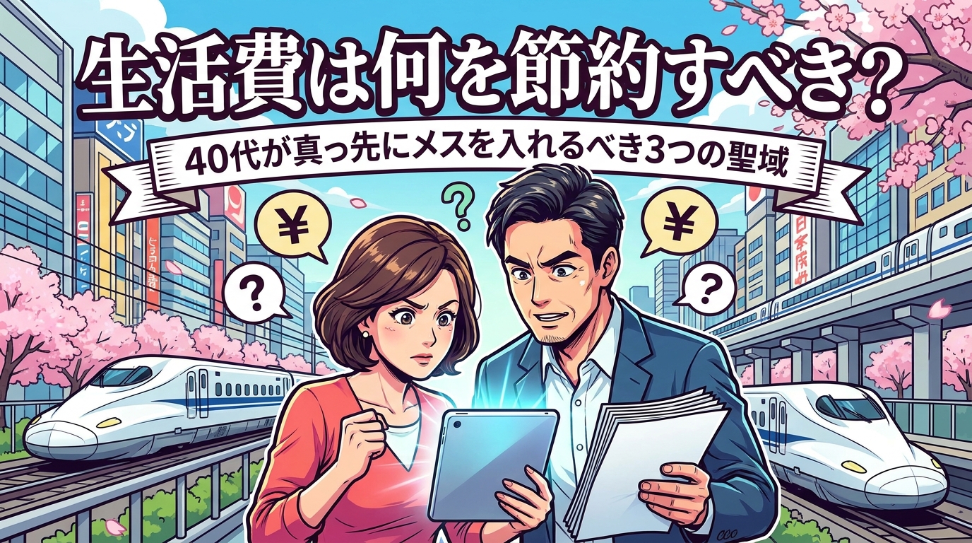生活費は何を節約すべき?40代が真っ先にメスを入れるべき3つの聖域