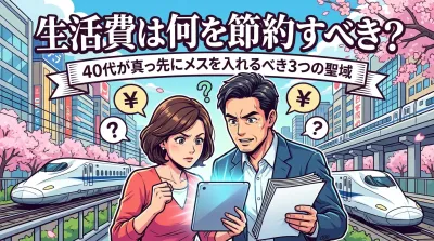 生活費は何を節約すべき？40代が真っ先にメスを入れるべき3つの聖域