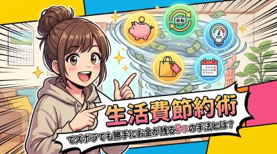 【神業】生活費節約術の最強ツール！ズボラでも勝手に手元にお金が残る5つの手法