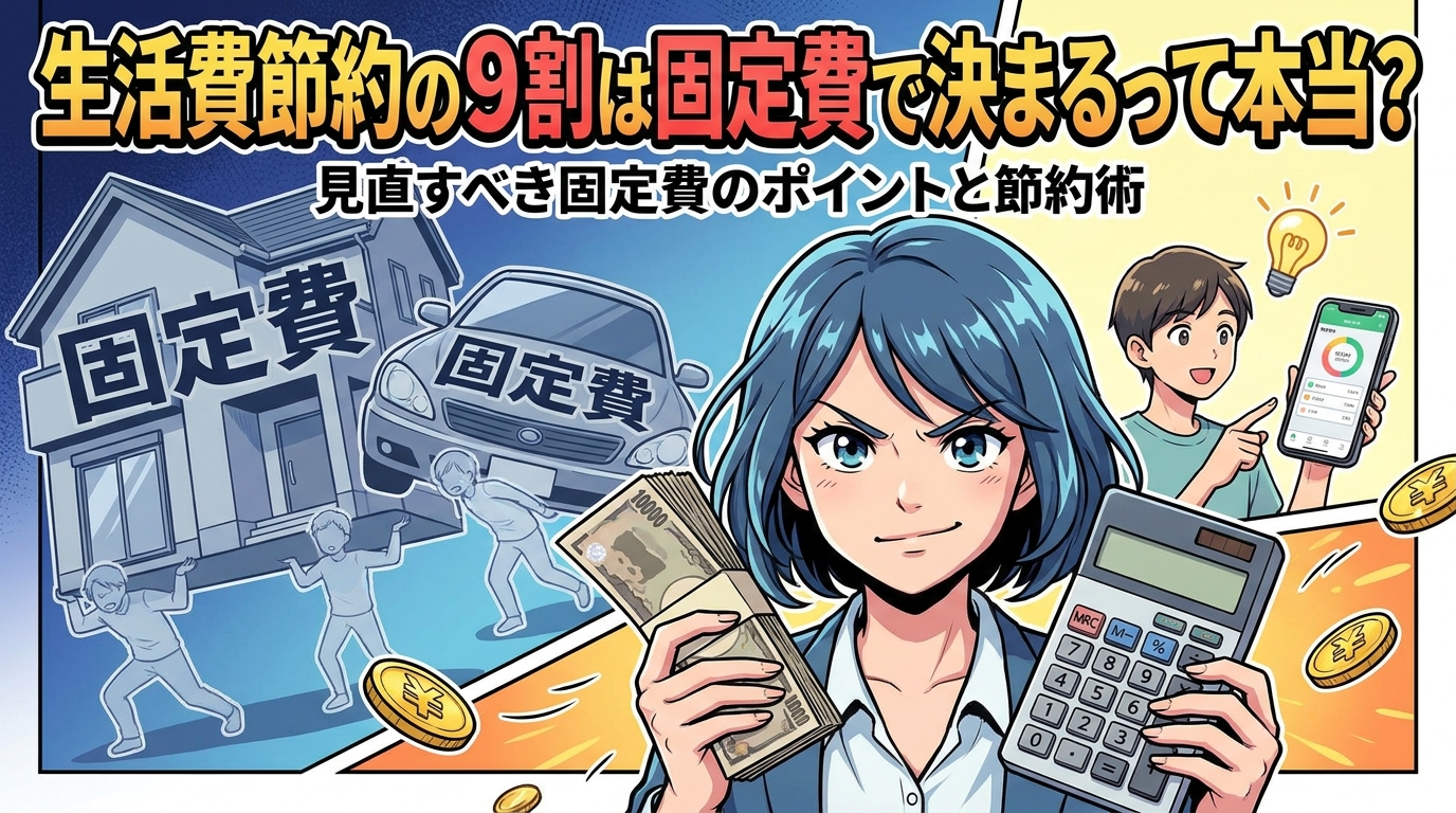 生活費節約の9割は固定費で決まるって本当？