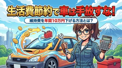 生活費節約で車は手放すな！維持費を年間10万円下げる方法とは？
