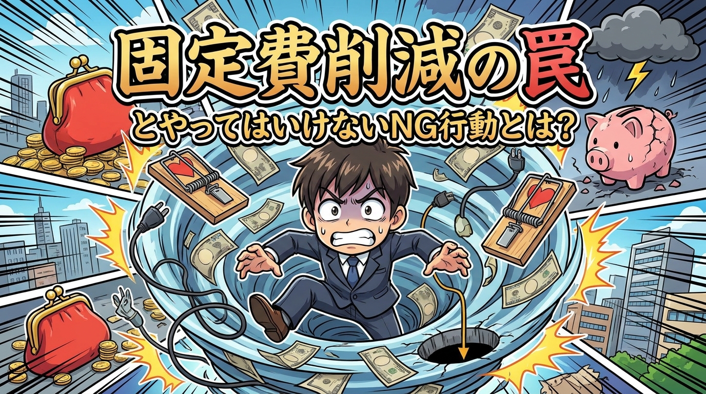 固定費削減の罠とやってはいけないNG行動とは?