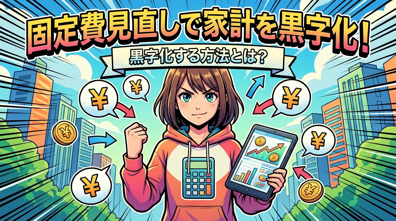 固定費見直しで家計を黒字化する方法とは?