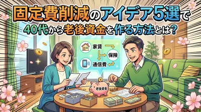 固定費削減のアイデア5選で40代から老後資金を作る方法とは？