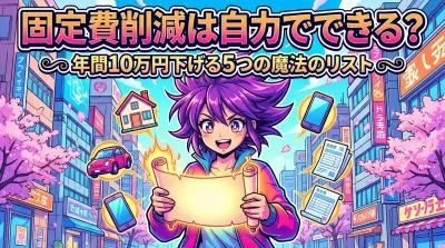 固定費削減は自力でできる？年間10万円下げる5つの魔法のリスト
