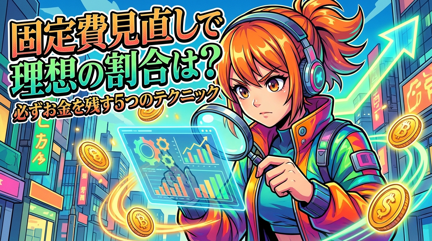 固定費見直しで理想の割合は?必ずお金を残す5つのテクニック
