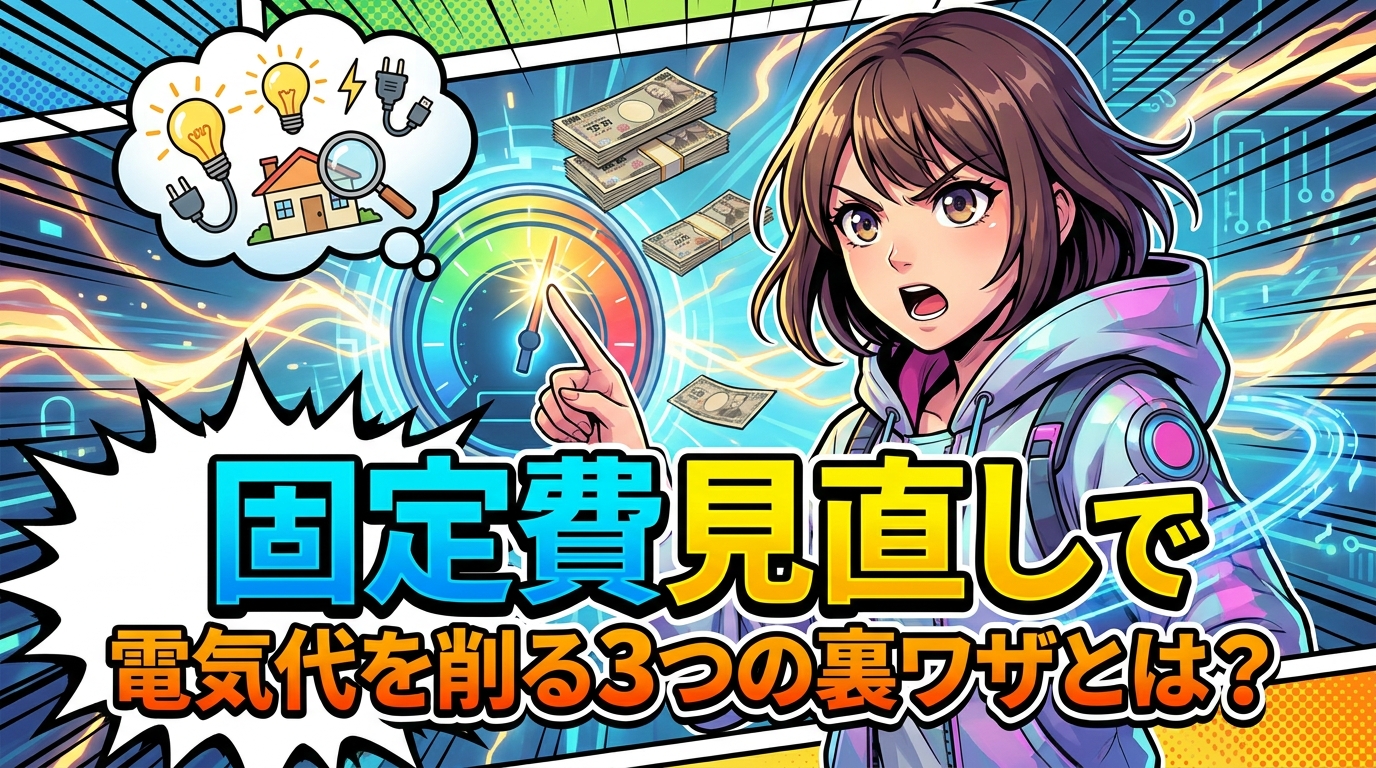 固定費見直しで電気代を削る3つの裏ワザとは?