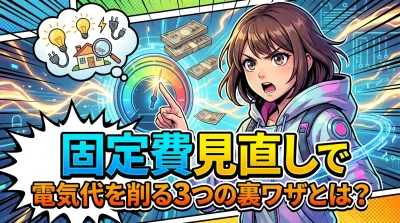 固定費見直しで電気代を削る3つの裏ワザとは？