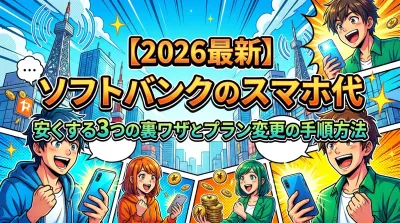 【2026最新】ソフトバンクのスマホ代安くする3つの裏ワザとプラン変更の手順方法