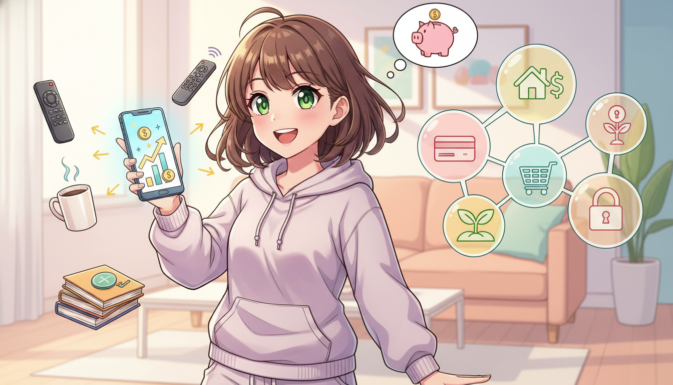 手法1:家計簿アプリで支出を自動管理する