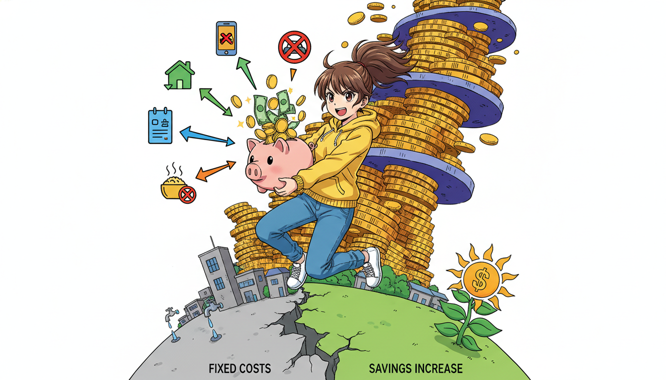 なぜ固定費削減が貯金増加につながるのか